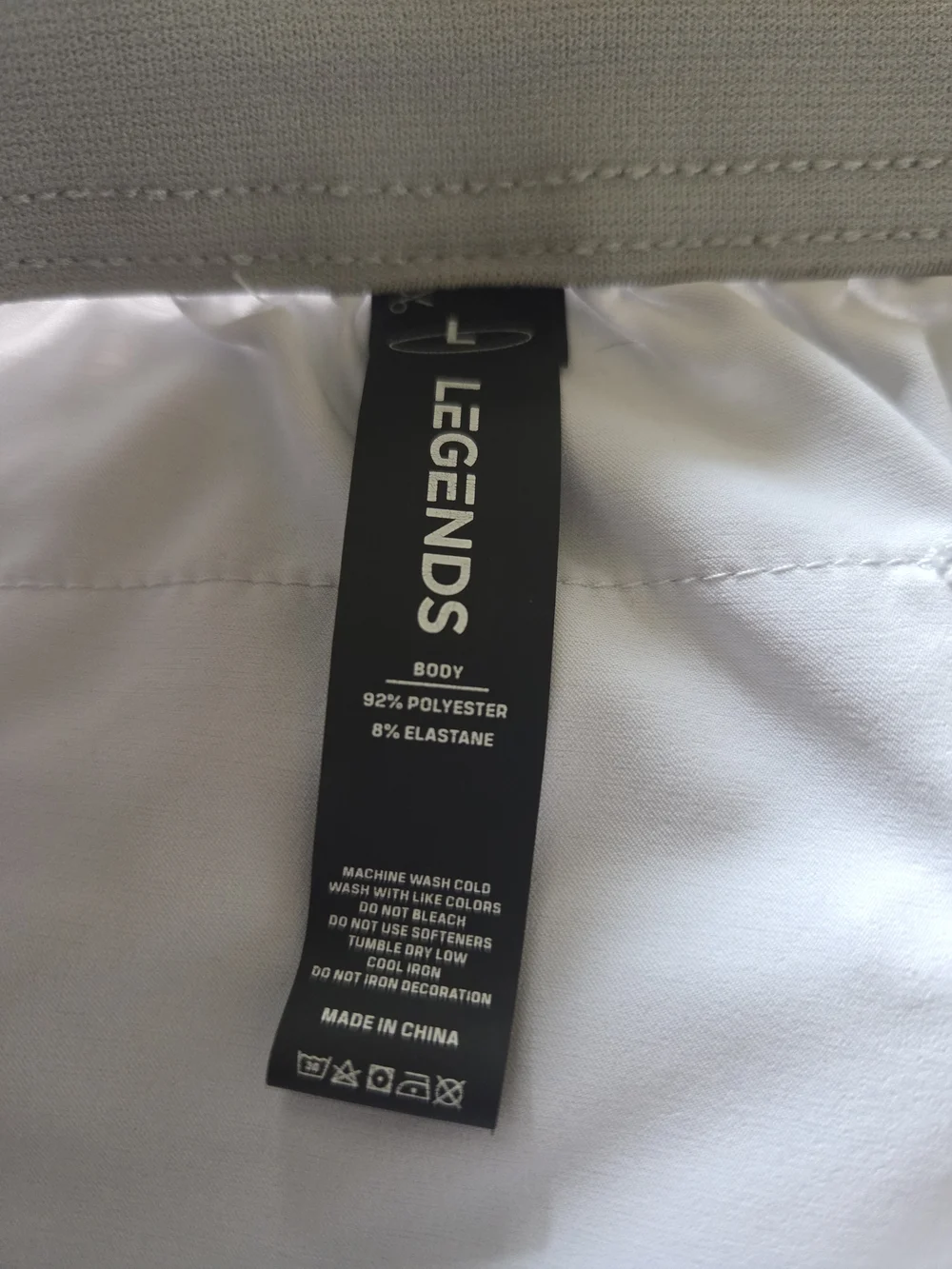LEGEND Light Gray Men’s Hybrid Shorts with Drawstring Waist